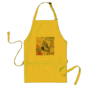 White Rabbit Alice in Wonderland Art Standard Apron