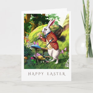 White Rabbit "Alice in Wonderland" Easter Cards