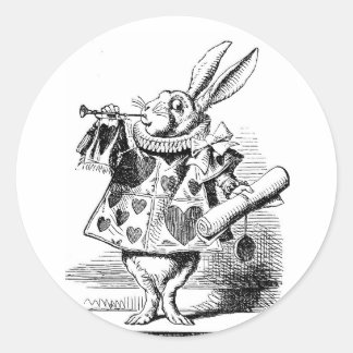 White Rabbit Alice In Wonderland Herald Stickers