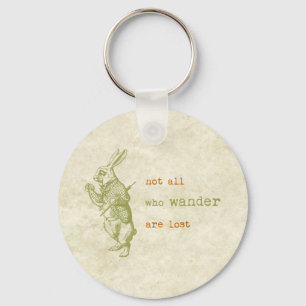 White Rabbit, Alice in Wonderland Key Ring