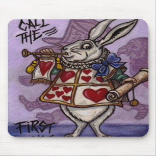 WHITE RABBIT Alice in Wonderland Mouse Pad