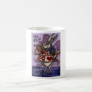 WHITE RABBIT Alice in Wonderland Mug