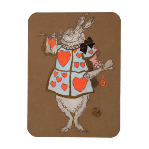 White Rabbit Alice Magnet Wonderland Character