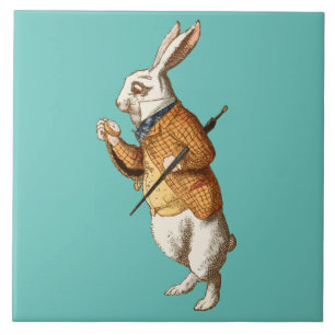 White Rabbit (Alice's Adventures in Wonderland) Ceramic Tile