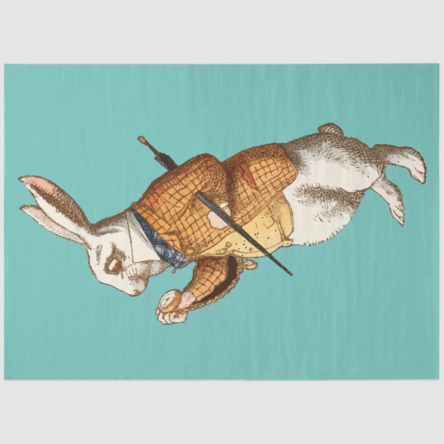 White Rabbit (Alice's Adventures in Wonderland) Tissue Paper (Front)