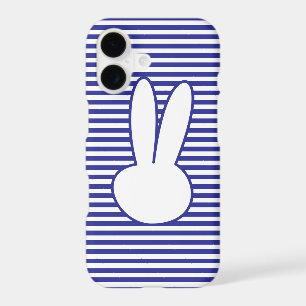 White Rabbit and Blue stripes pattern