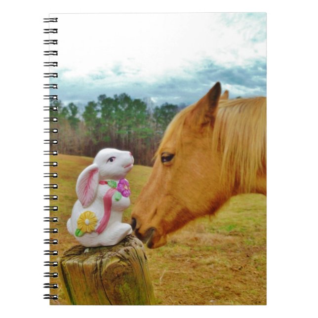 White Rabbit and Yellow Horse Notebook (Front)