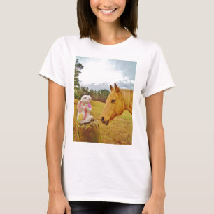 White Rabbit and Yellow Horse T-Shirt