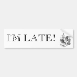 White Rabbit Bumper Sticker