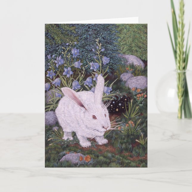 White Rabbit by Darlene P. Coltrain Card (Front)