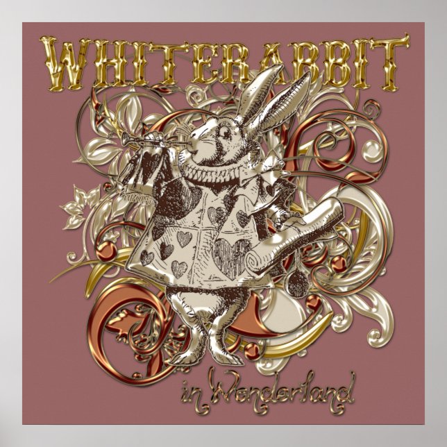 White Rabbit Carnivale Style (Gold Version) Poster (Front)