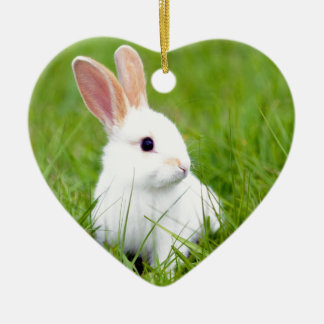 White Rabbit Ceramic Tree Decoration