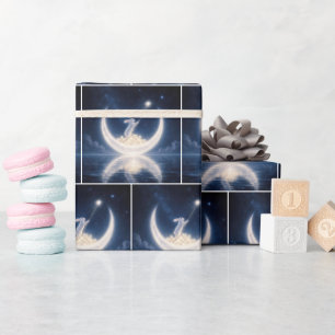 White Rabbit Collecting Stars Wrapping Paper