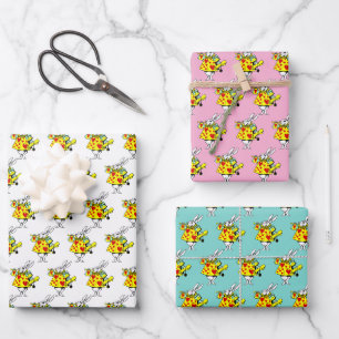 White Rabbit Court Trumpeter Alice in Wonderland 3 Wrapping Paper Sheet
