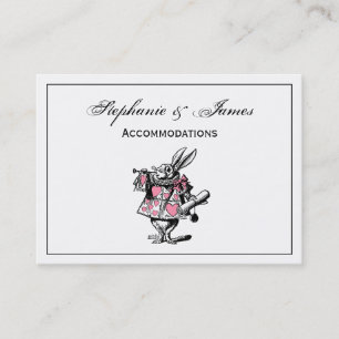 White Rabbit Court Trumpeter Alice in Wonderland P Business Card