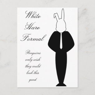 White Rabbit Design Postcard