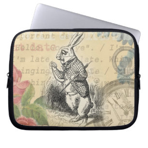 White Rabbit from Alice in Wonderland Laptop Sleeve