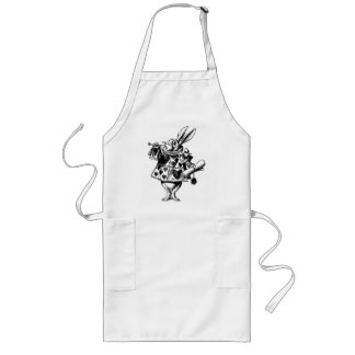 White Rabbit from Alice In Wonderland  Long Apron