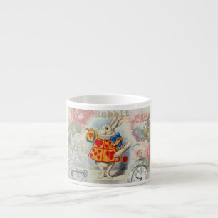 White Rabbit Hearts Alice Classic Espresso Cup