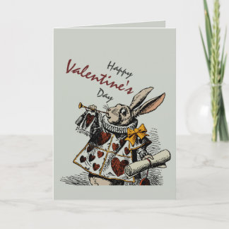 White Rabbit (in Colour) CC0369  Valentine Holiday Card