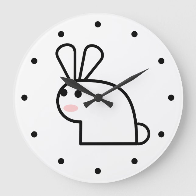 White Rabbit Large Clock (Front)