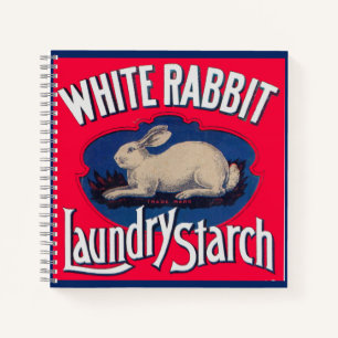 White Rabbit Laundry Starch ad Notebook