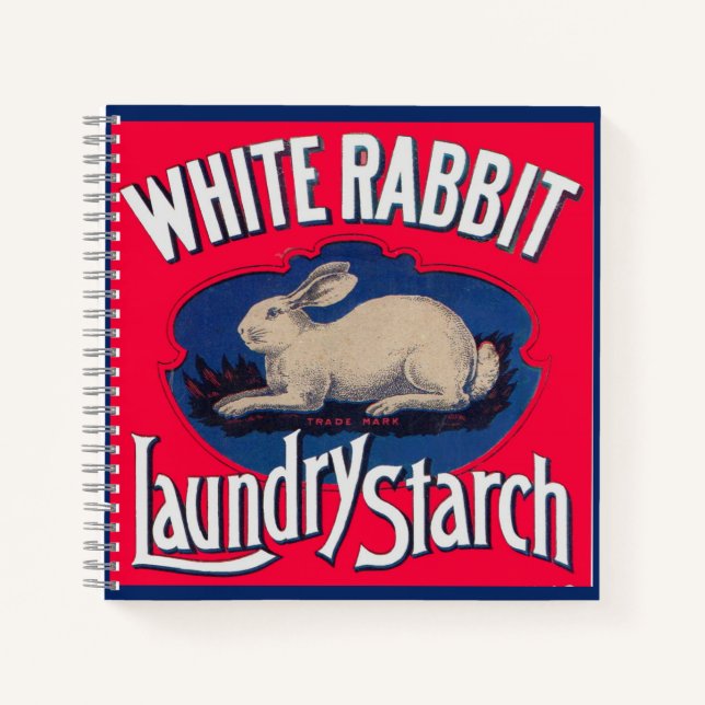 White Rabbit Laundry Starch ad Notebook (Front)