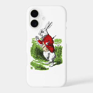 White Rabbit looking at watch. Illustration