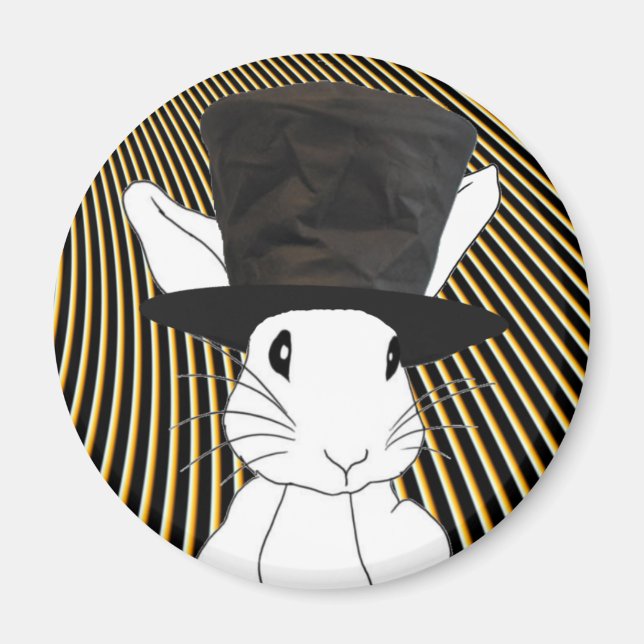 White Rabbit Magnet (Front)