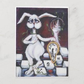White Rabbit Postcard