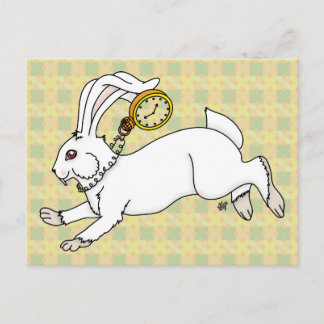 White Rabbit Postcard
