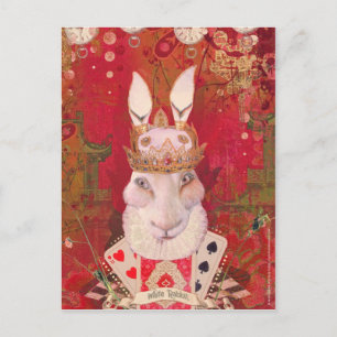 White Rabbit Postcard