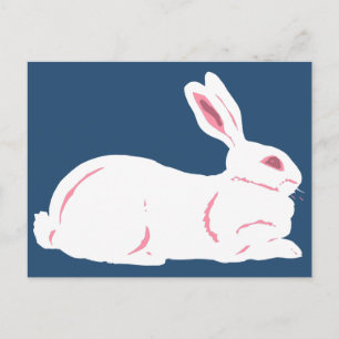 White Rabbit Postcard