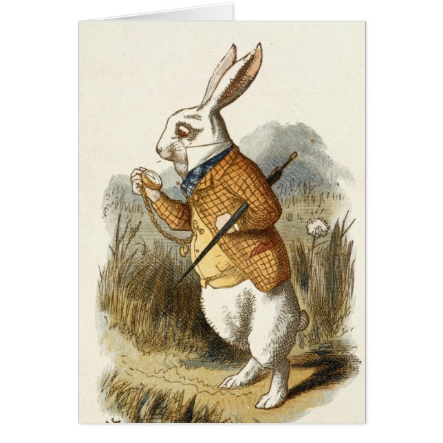 White Rabbit Print from Alice in Wonderland (Front)