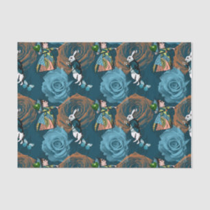 White Rabbit Queen of Hearts Roses Tissue Paper