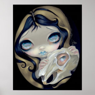 White Rabbit Resurrected ART PRINT gothic Alice