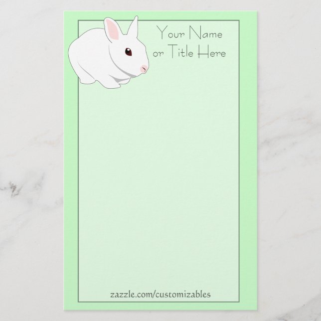 White Rabbit Stationery (Front)