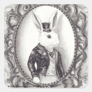 White Rabbit Sticker Alice in wonderland Sticker