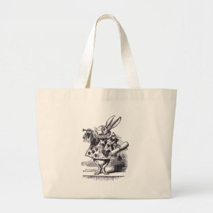 White Rabbit Trumpet Large Tote Bag