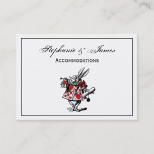 White Rabbit Trumpeter Alice Adv in Wonderland Business Card