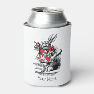White Rabbit Trumpeter Alice Adv in Wonderland Can Cooler