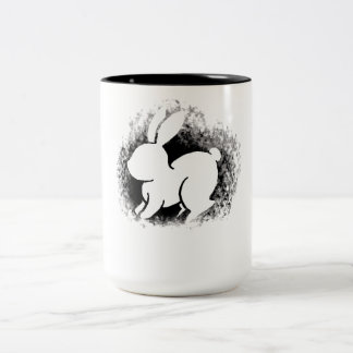 White Rabbit Two-Tone Coffee Mug