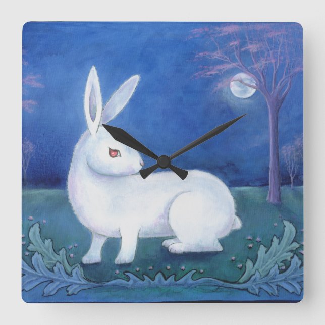 "White Rabbit" Wall Clock (Front)