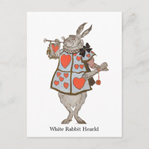 White Rabbit with Herald's Costume Design (1915) Postcard