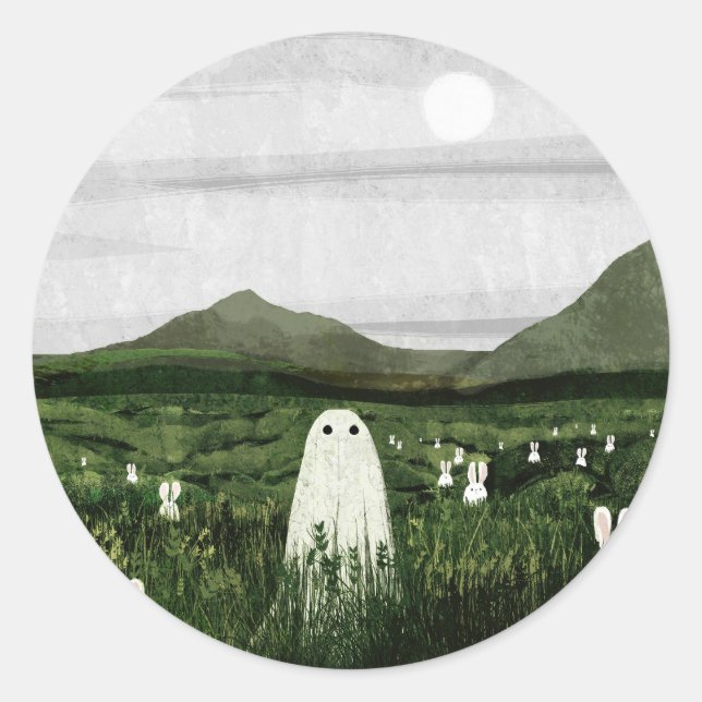 White Rabbits Classic Round Sticker (Front)