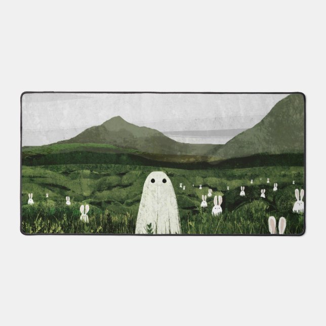White Rabbits Desk Mat (Front)