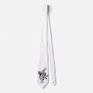 White Rabbits of Hearts - Alice in Wonderland Tie