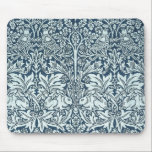 White Rabbits - William Morris Mouse Pad<br><div class="desc">William Morris developed this pattern in anticipation of the opening of the work at Merton Abbey in 1881. In this design, Morris used paired hares and birds amid luxuriant blue foliage, which makes it extraordinarily attractive to both men and women. This blue mouse pad would be a cute Easter gift...</div>