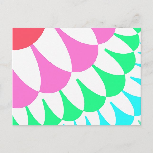 White Rainbow Scales Postcard (Front)