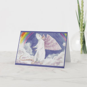 White Rat Angel Card